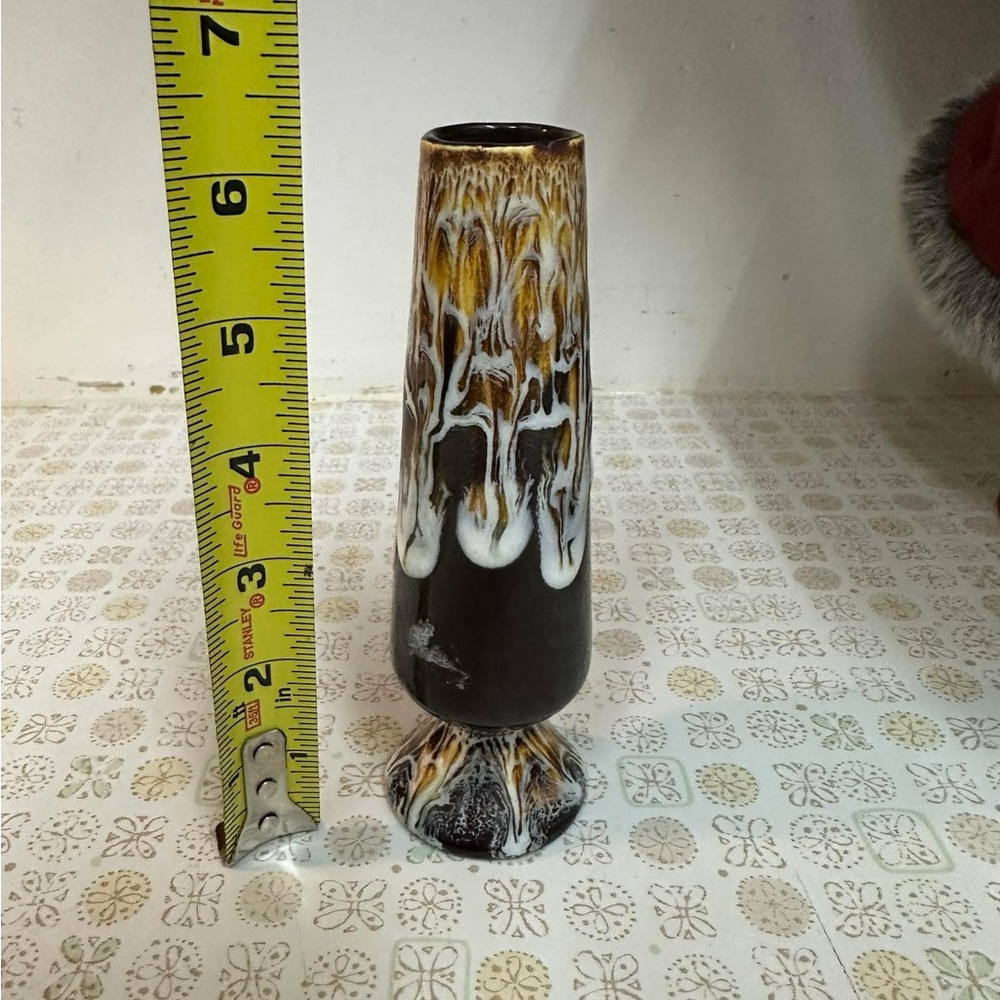 Brown and White Vase